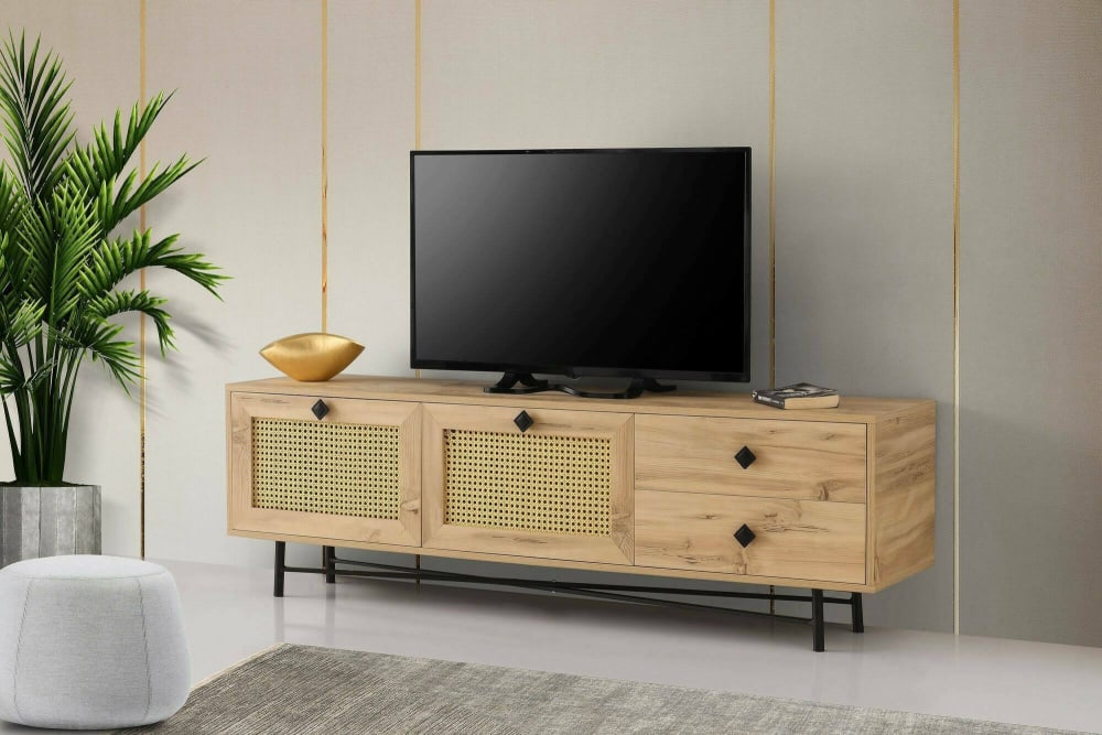 180x60x40cm Holz Braun Dmora Möbel Wohnzimmermöbel TV-Möbel
