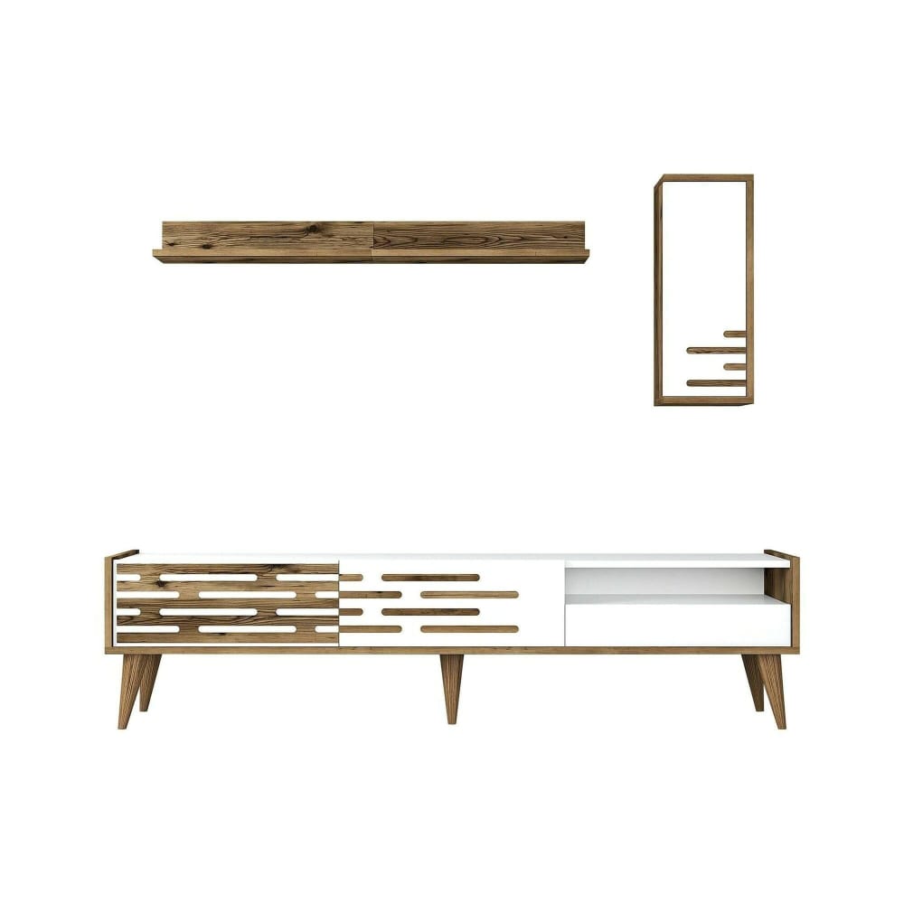 Wohnli Möbelsuche - Fernsehschrank Holzeffekt weiß