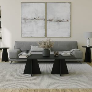 wohnli-moebel-suche-M24141341-1 Couchtisch Design Schwarz 120x40x60cm Spanplatte Schwarz Concept Usine Möbel Wohnzimmermöbel Couchtische