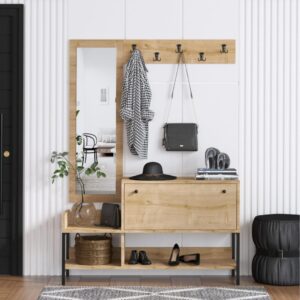 120x70x35cm Metall Braun Concept Usine Möbel Flurmöbel Schuhschränke