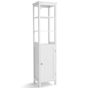 wohnli-moebel-suche-M24141978 Wohnli Möbelsuche - Hochschrank mit 3 Fächern aus Holz 40 × 32 × 162cm