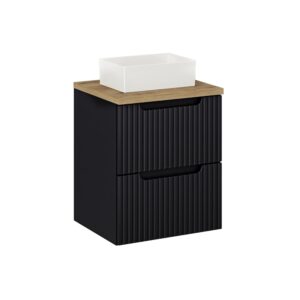 Schwarz und Holzoptik