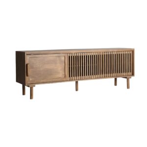 Fernsehschrank aus Mangoholz in brauner Farbe 170x40x61cm 170x61x40cm Holz Braun Kodu Möbel Wohnzimmermöbel TV-Möbel