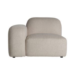 Wohnli Möbelsuche - Ecksofamodul aus Polyester in Cremefarbe 105x105x76cm