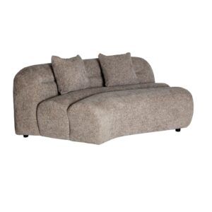 Sofa-Modul 167x102x75cm aus grauem Polyester 167x75x102cm Polyester Grau Kodu Sofas und Sessel Sofas Modulare Sofas