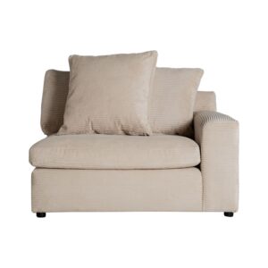 Wohnli Möbelsuche - Ecksofamodul aus Polyester in der Farbe Creme 110x105x82cm