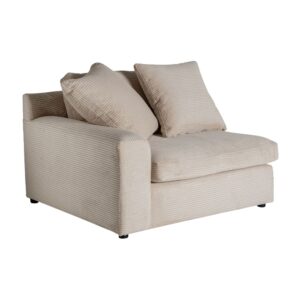 Ecksofamodul aus Polyester in der Farbe Creme 110x105x82cm 110x82x105cm Polyester Beige Kodu Sofas und Sessel Sofas Ecksofas