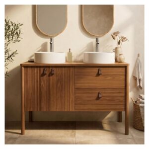 wohnli-moebel-suche-M24144428-1 Doppelwaschtisch 120 cm mit Waschbecken 120x78x37cm Holz Braun Mob In Möbel Badezimmermöbel