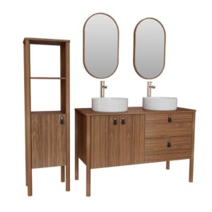 wohnli-moebel-suche-M24144430 Wohnli Möbelsuche - Möbel 120 cm Waschbecken Armaturen Spiegel Hochschrank