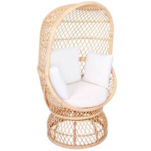 wohnli-moebel-suche-M24147082 Wohnli Möbelsuche - Eiersessel aus Rattan und Stoff Beige