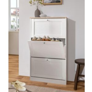 wohnli-moebel-suche-M24147137 Wohnli Möbelsuche - Schuhschrank mit 3 Kipptüren in Holzoptik