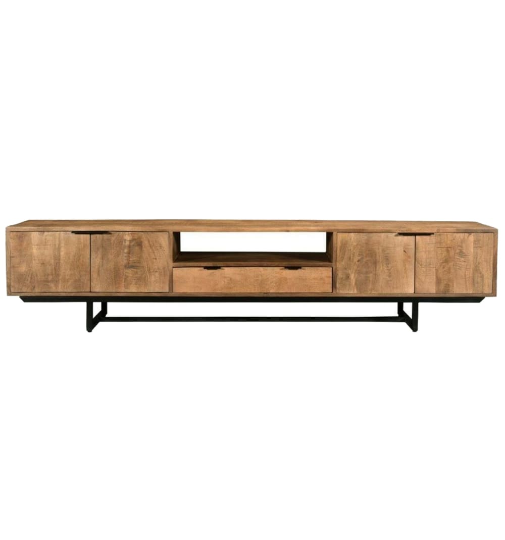 Wohnli Möbelsuche - 220 cm TV- Schrank aus Massivholz