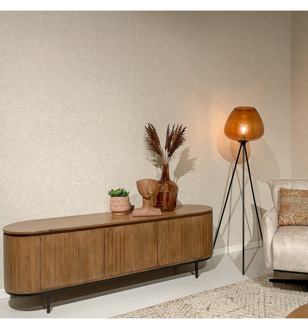 170 cm TV- Schrank aus Massivholz 170x56x43cm Holz Braun Moloo Möbel Wohnzimmermöbel TV-Möbel