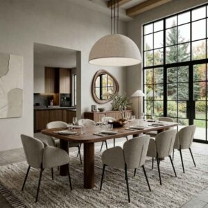 wohnli-moebel-suche-M24147539-1 Stuhl aus Stoff Luxury Grège (x2) 61x79x54cm Stoff Beige Moloo Möbel Esszimmermöbel Stühle