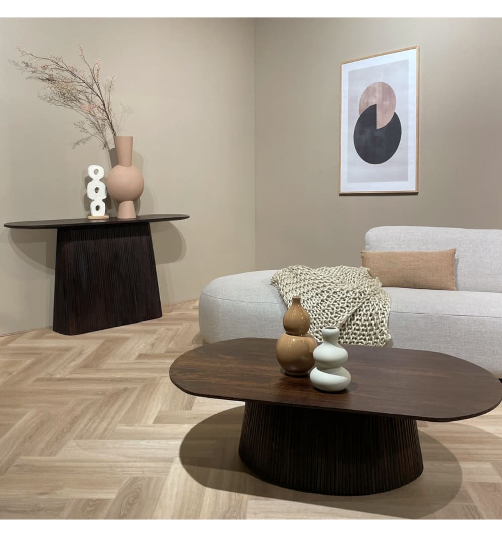 70x36x70cm Holz Braun Moloo Möbel Wohnzimmermöbel Couchtische