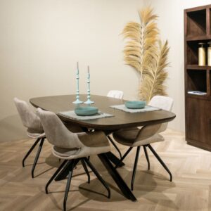 wohnli-moebel-suche-M24147556-1 Esstisch 6/8 Personen 180 cm massivem braunem Holz 180x76x90cm Holz Braun Moloo Möbel Esszimmermöbel Esstische