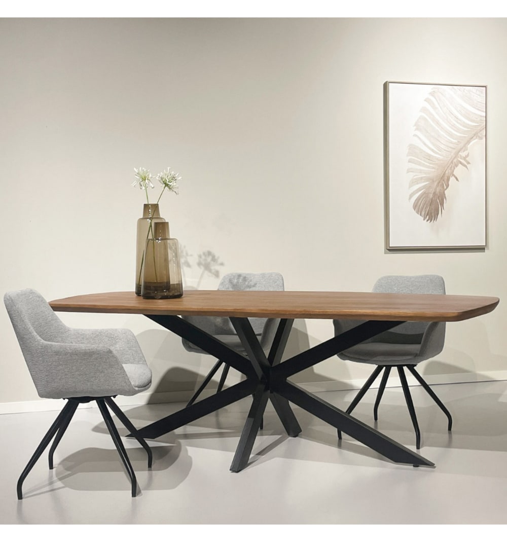 180x76x90cm Holz Braun Moloo Möbel Esszimmermöbel Esstische