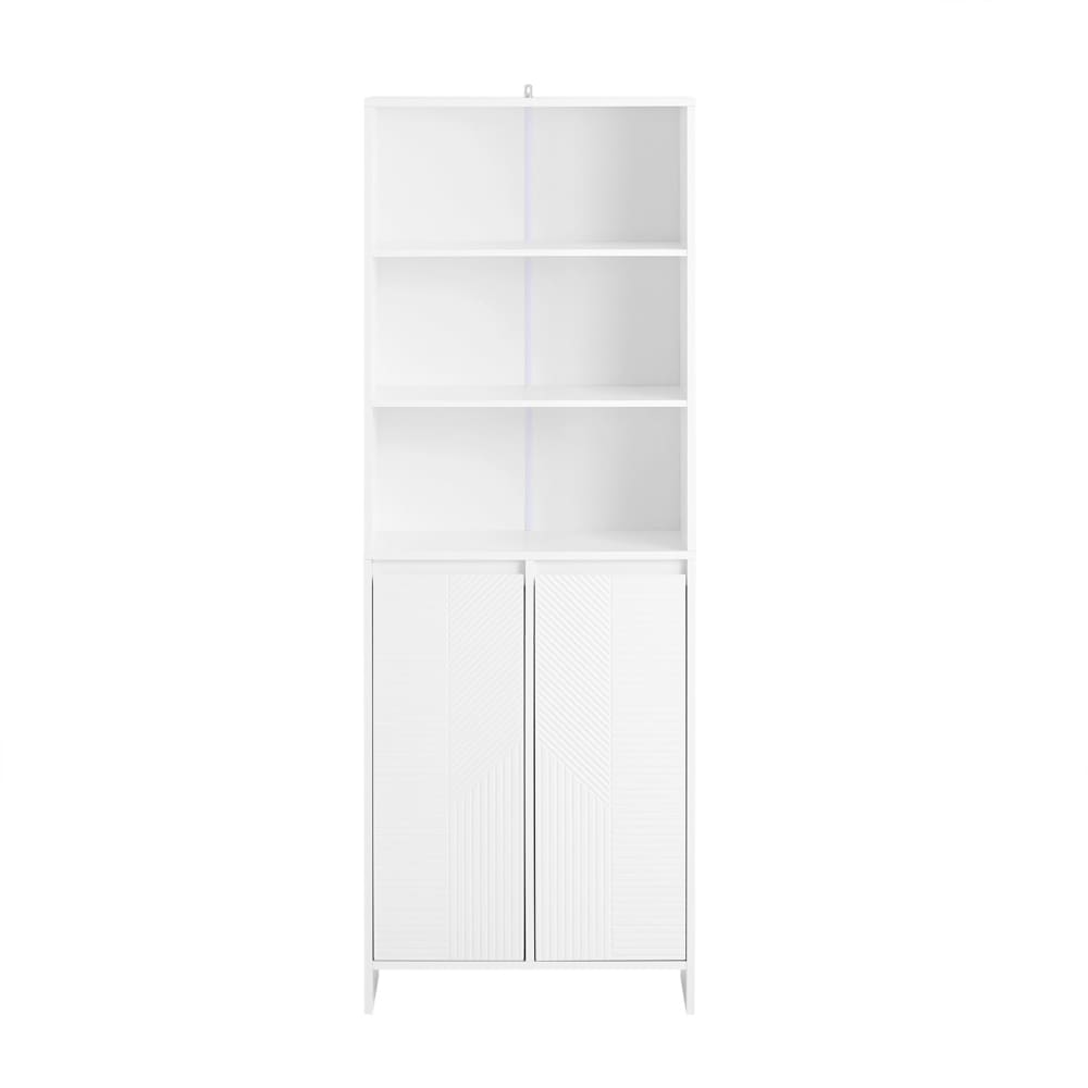 wohnli-moebel-suche-M24147865 Wohnli Möbelsuche - Hochschrank mit wäschesack aus weiß