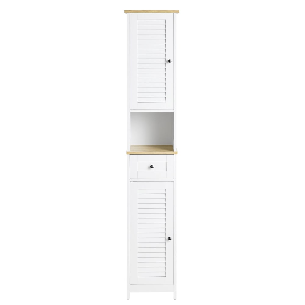 wohnli-moebel-suche-M24147866 Wohnli Möbelsuche - Hochschrank mit 1 offenem fach aus weißnatur