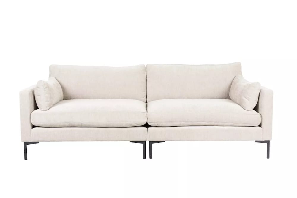 Wohnli Möbelsuche - 3-Sitzer-Sofa aus weichem Stoffbezug