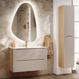 Beige und Holzoptik