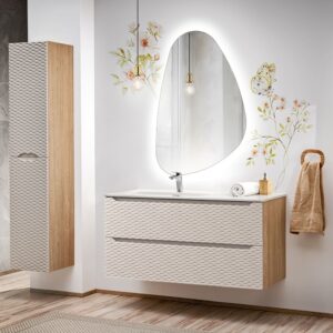 Beige und Holzoptik