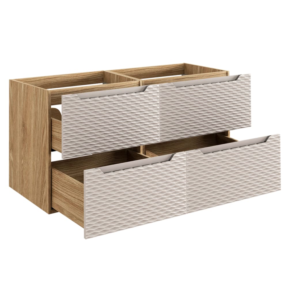Beige und Holzoptik