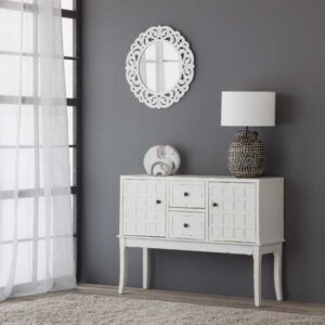wohnli-moebel-suche-M24149427-1 Holz-Konsole, 108x36x82, weiß 108x82x36cm Holz Weiß Wanderlust deco Möbel Wohnzimmermöbel Konsolentische