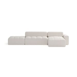 Wohnli Möbelsuche - Ecksofa aus Bouclé-Stoff 5-Sitzer