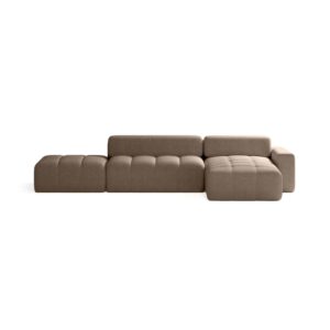 Wohnli Möbelsuche - Ecksofa aus Bouclé-Stoff 5-Sitzer