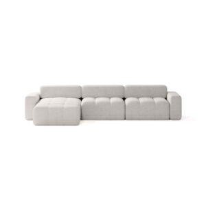 Wohnli Möbelsuche - Ecksofa aus Bouclé-Stoff 300x140 cm