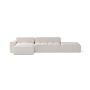 Wohnli Möbelsuche - Ecksofa aus Bouclé-Stoff 5-Sitzer