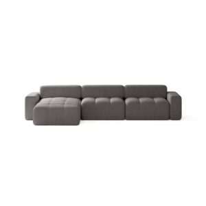 Wohnli Möbelsuche - Ecksofa aus Bouclé-Stoff 300x140 cm