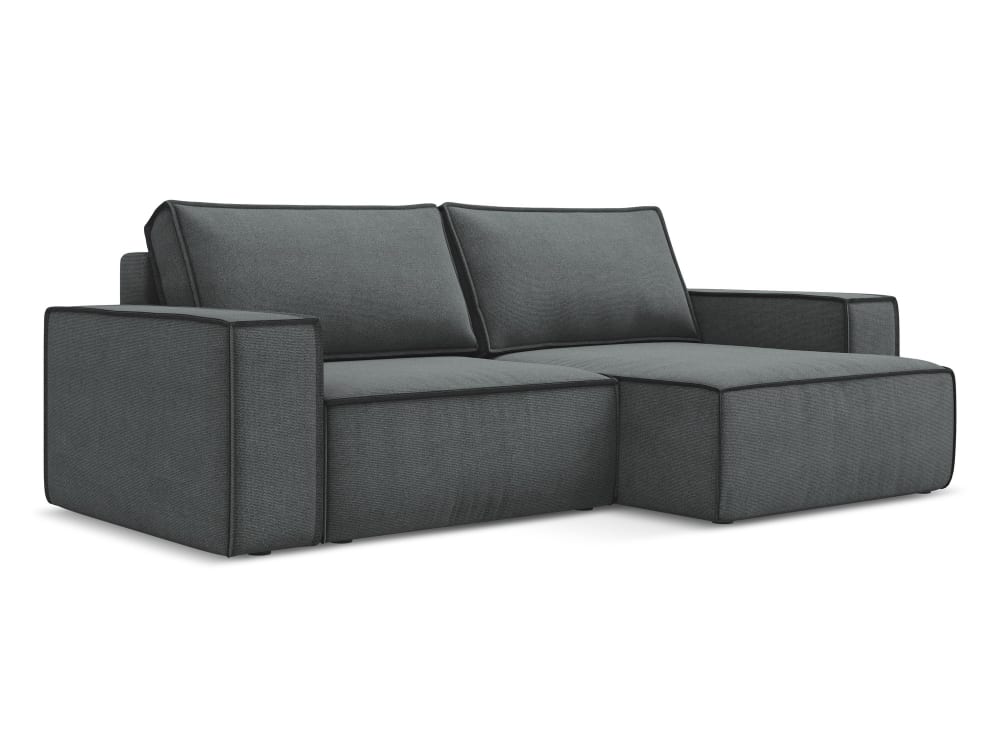 Wohnli Möbelsuche - 2-Sitzer Ecksofa mit Schlaffunktion Rechts aus Strukturstoff