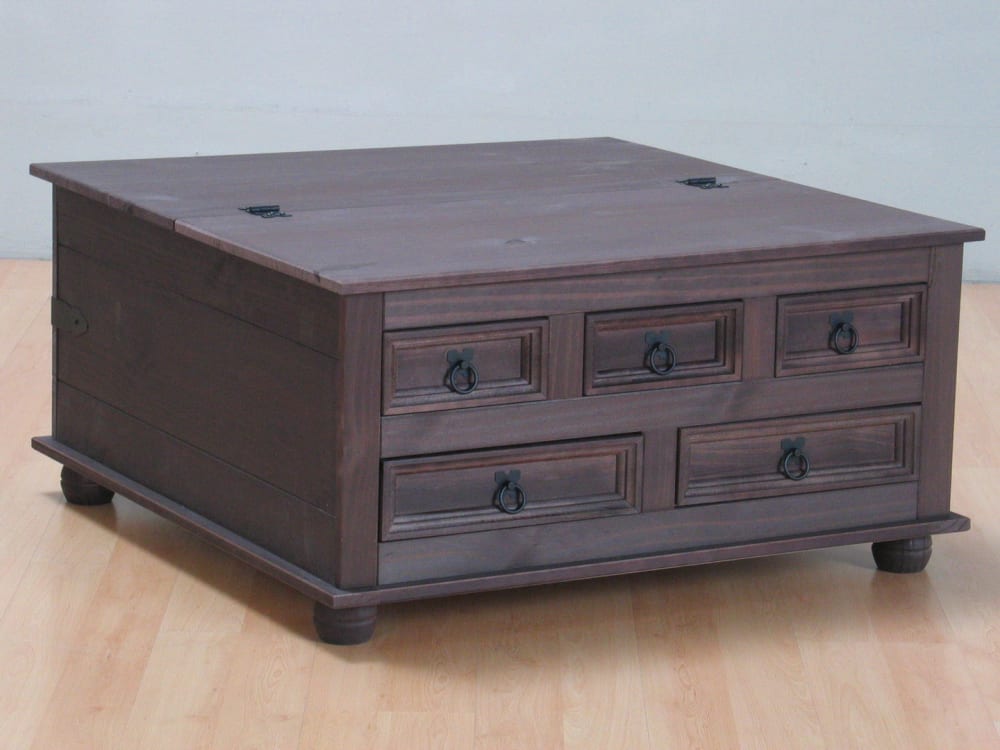 wohnli-moebel-suche-M24153539-1 Couchtisch New Mexico 92x45x92cm Holz Braun ebuy24 Möbel Wohnzimmermöbel Couchtische