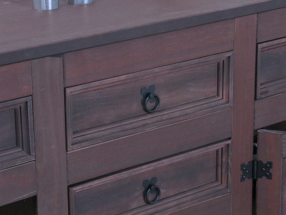 Sideboard New Mexico 200x84x44cm Holz Braun ebuy24 Möbel Esszimmermöbel Sideboards, Highboards & niedrige Anrichten