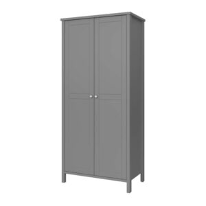 wohnli-moebel-suche-M24153764-1 Kleiderschrank Tromsø 89x195x50cm Spanplatte Grau ebuy24 Möbel Schlafzimmermöbel Schränke
