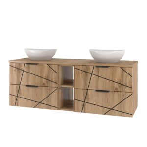 Wohnli Möbelsuche - Doppelwaschtisch 4 Schubladen