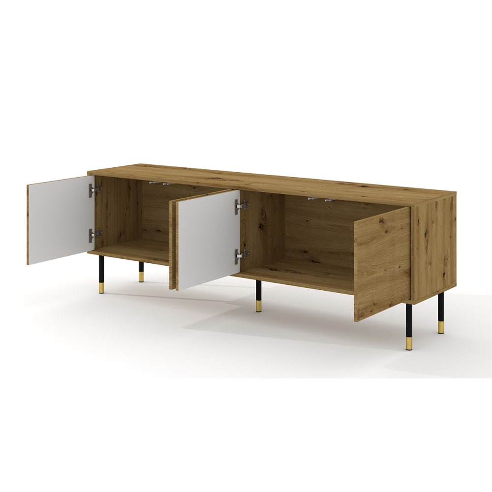 Holzoptik und Schwarz
