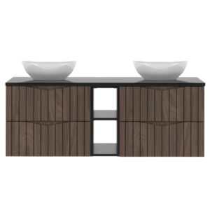 Holzoptik und Schwarz