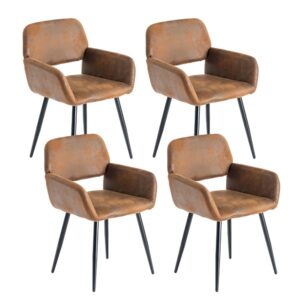 wohnli-moebel-suche-M24155522 Wohnli Möbelsuche - Set mit 4 industriellen Retro-Stoffstühlen