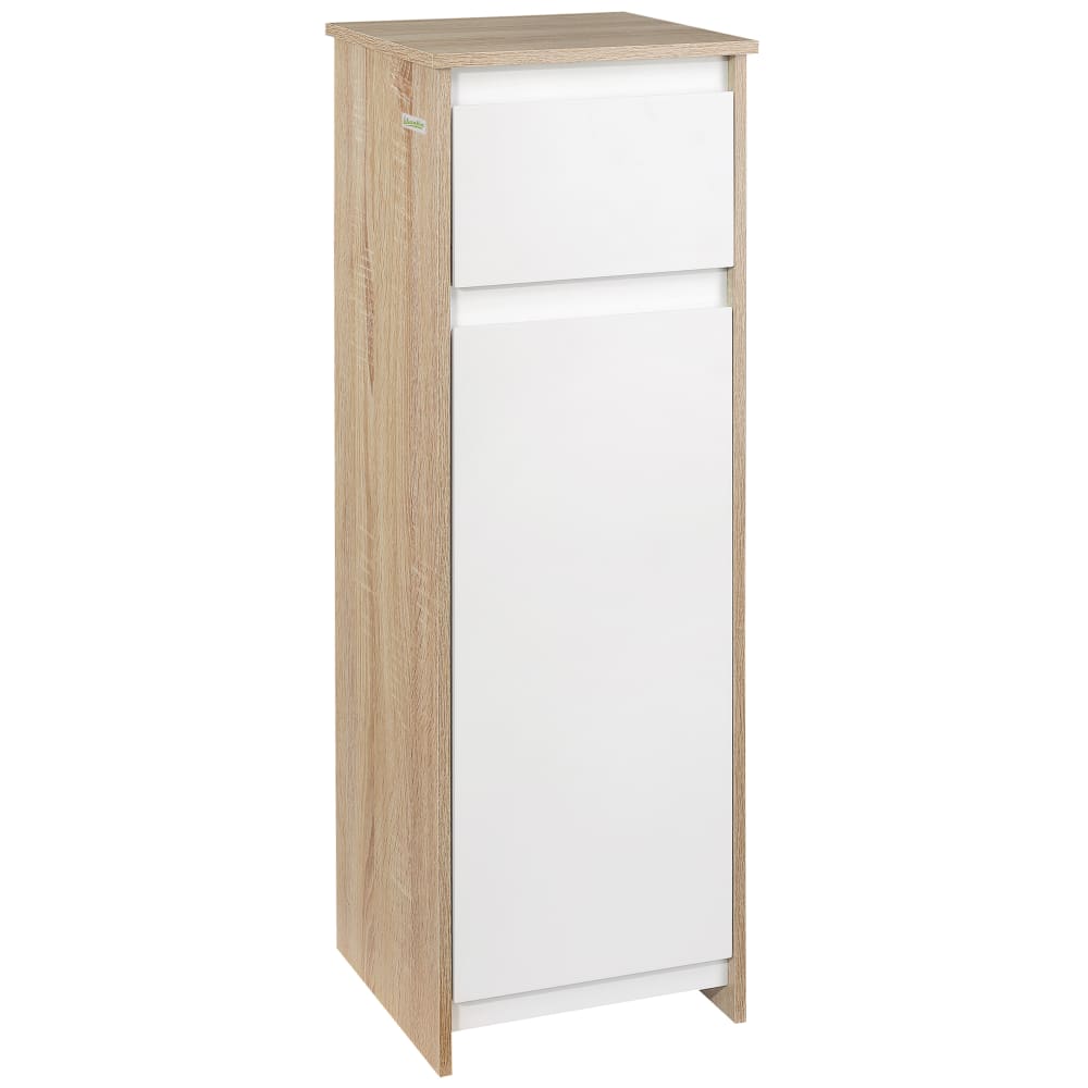 Wohnli Möbelsuche - Meuble colonne bas salle de bain style cosy porte tiroir