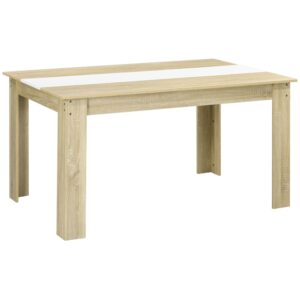 wohnli-moebel-suche-M24155729 Wohnli Möbelsuche - Table à manger rectangulaire 6 personnes aspect chêne clair blanc