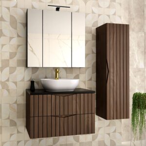 Holzoptik und Schwarz