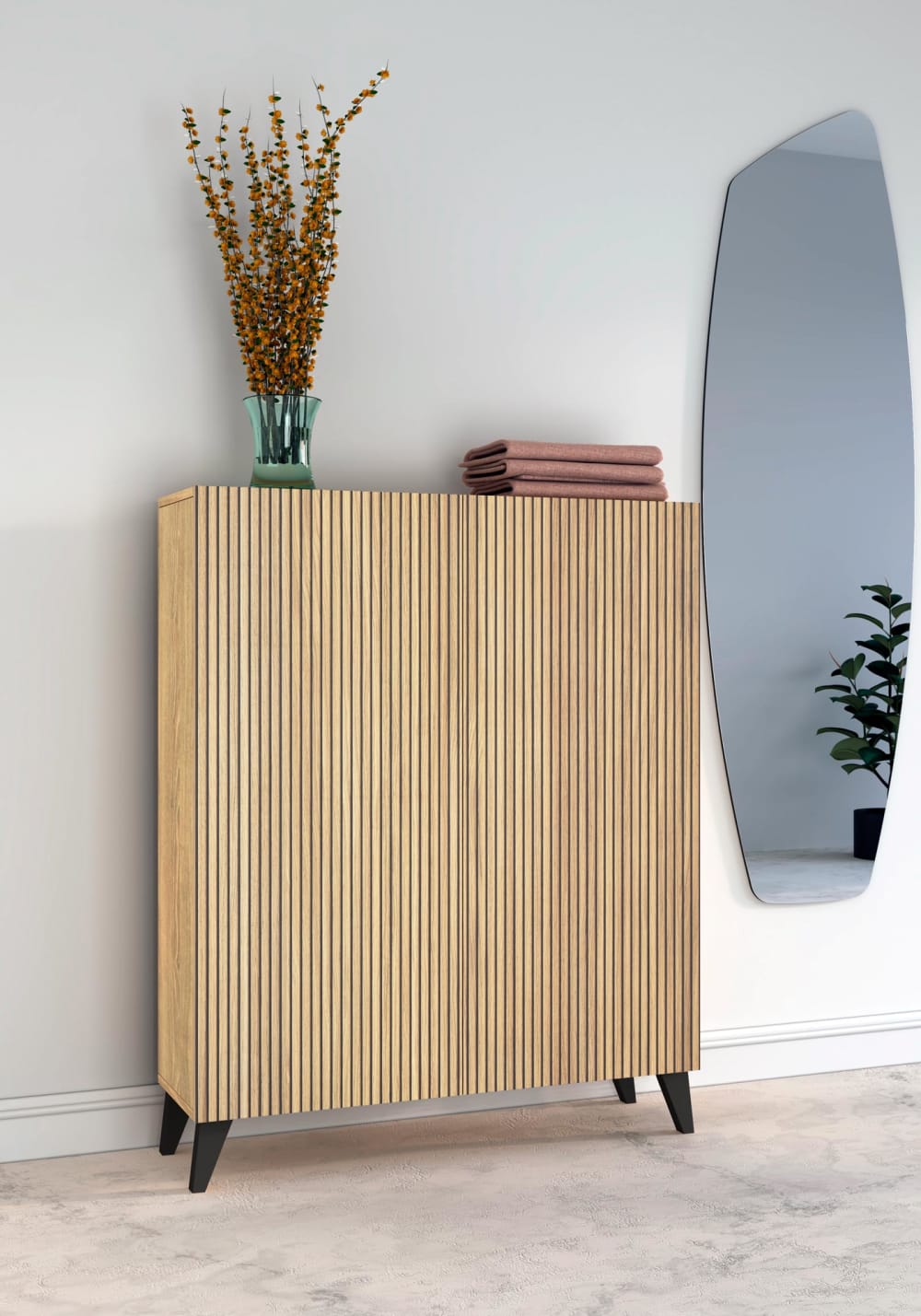 schwarze Füße 109x90x27