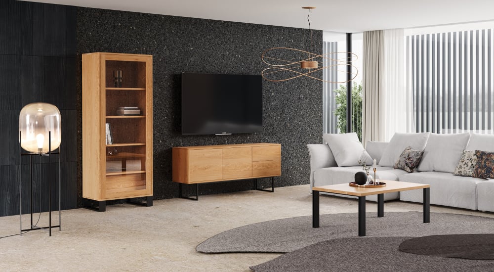 Couchtisch aus massivem Holz 120 cm 60x45x120cm Holz Braun Danzz Möbel Wohnzimmermöbel Couchtische