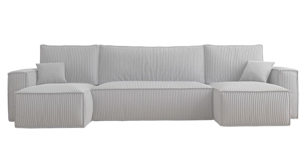 Wohnli Möbelsuche - U-Form-Sofa mit Schlaffunktion und Cordbezug