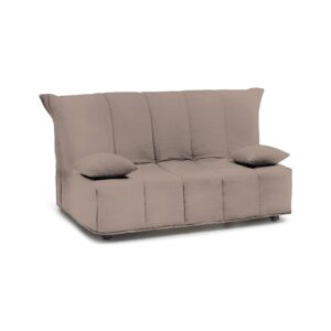 Wohnli Möbelsuche - 3-Sitzer-Schlafsofa aus taubengrauem Stoff