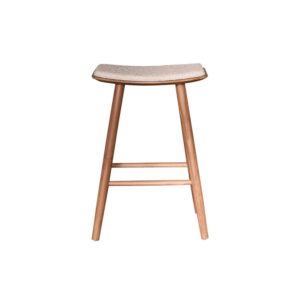 wohnli-moebel-suche-M24159653 Wohnli Möbelsuche - Hocker aus massivem Teakholz Bouclé-Sitz 65 cm