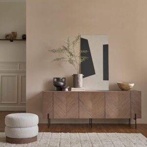 wohnli-moebel-suche-M24159693-1 Buffet aus massivem Mindi und Metallbeinen 200 cm 200x75x46cm Holz Braun BERAH GETAH Möbel Esszimmermöbel Sideboards, Highboards & niedrige Anrichten